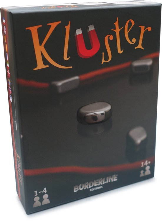 Kluster - Gezelschapsspel - Magnetenspel - 1 tot 4 spelers - vanaf 14 jaar
