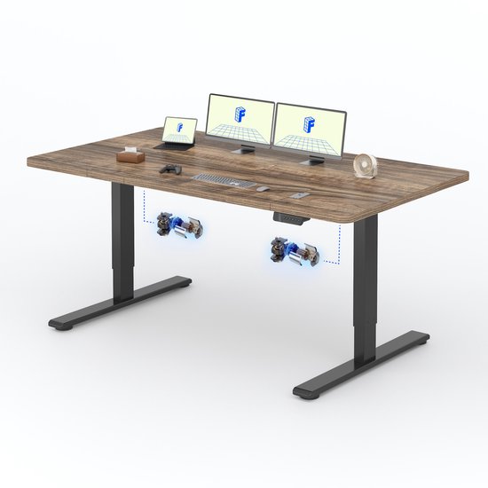 FLEXISPOT Elektrisch Staand Bureau Hoogte Verstelbare Zit-Sta Bureau met Heavy Duty Staal en Automatisch Geheugen Smart Toetsen