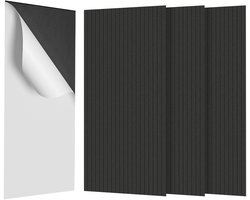 4x Rechthoekige Akoestische Panelen – Geluidsabsorptie & Studio Akoestiek – Zwart – voor KTV, Studio & Bar