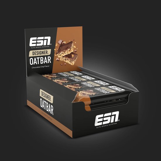 ESN Designer Oatbar - Chocoladechip Haverreep - Met Haver, Chocolade, Eiwitten & Complexe Koolhydraten - Energie & Spierherstel - 100g — afbeelding 5