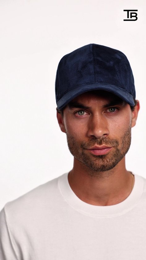 TRENDBEE™ AZUL Casquette Velours Daim Blauw