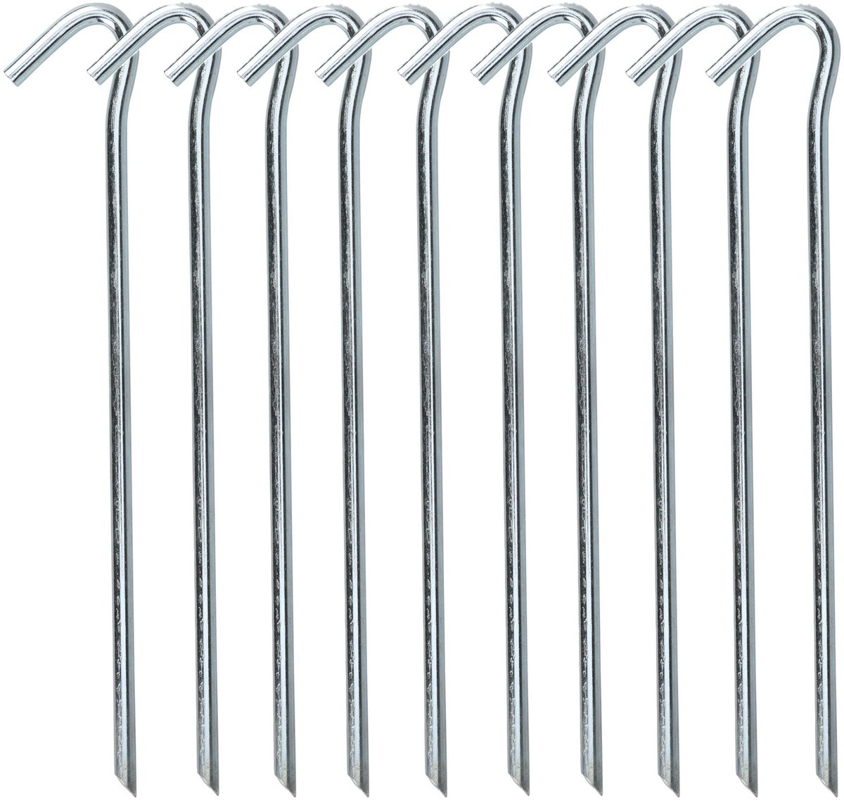 Redcliffs tentharingen - pennen - 30x - zilver - metaal - 23 cm - voor diverse ondergronden - camping - kamperen