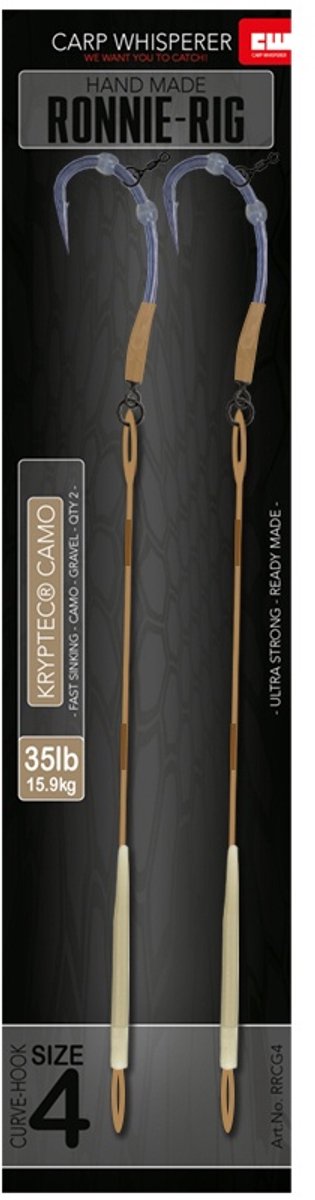 Carp Whisperer - Ronnie Rig - Haak maat: 4 - 2 stuks - Silt van Merkloos — afbeelding 3