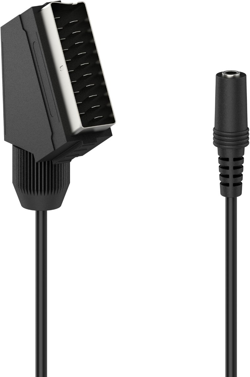Hama Adapter Scart-stekker - 3,5-mm-jack-koppeling Stereo