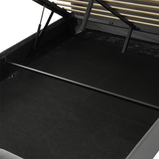 Generisch Gestoffeerd bed, 140 x 200 cm, met hydraulische opbergruimte Generisch Gestoffeerd bed, 140 x 200 cm, met hydraulische opbergruimte
