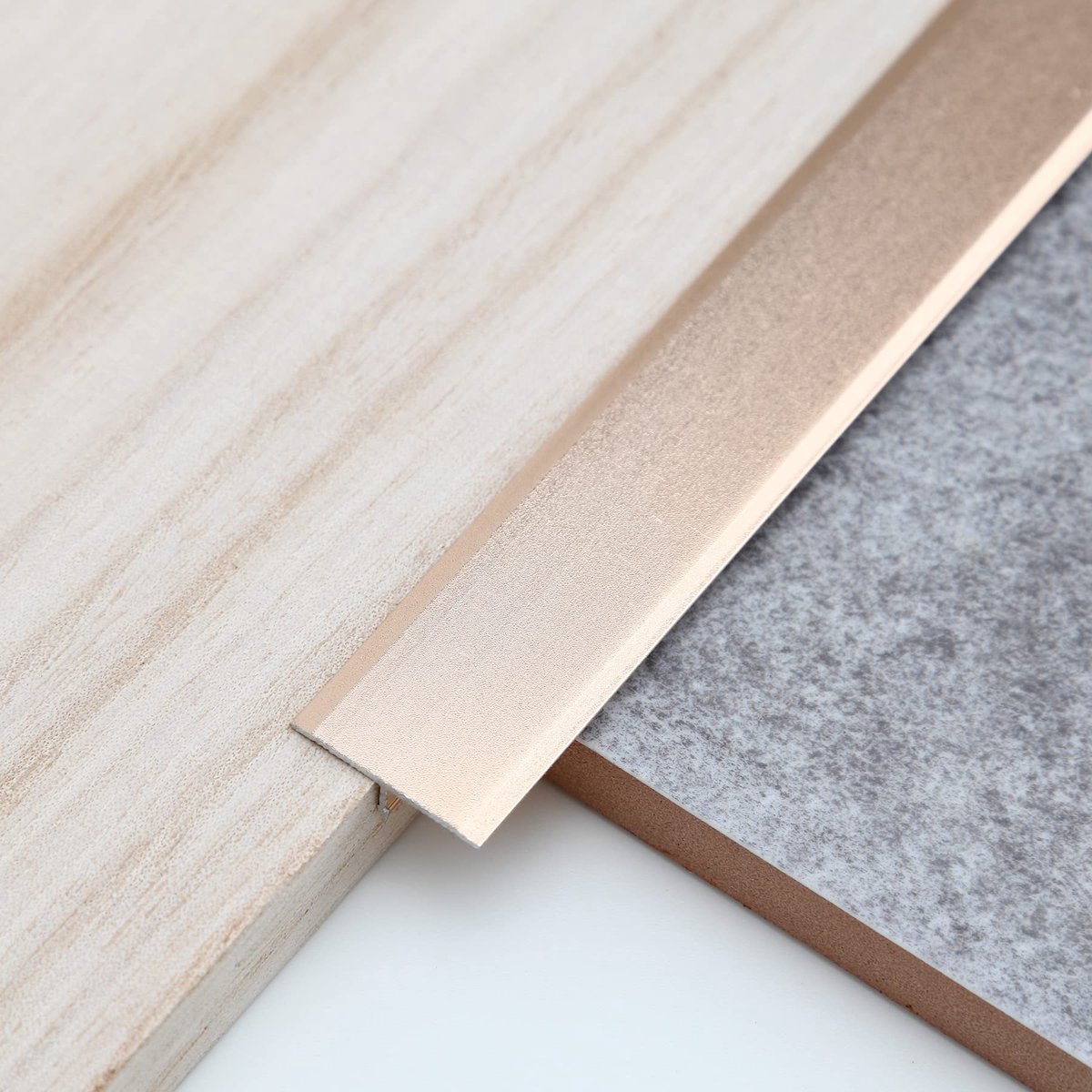 Trimold 3-delige aluminium T-profiel sierlijst, decoratieve lijst en vloerovergangslijst,