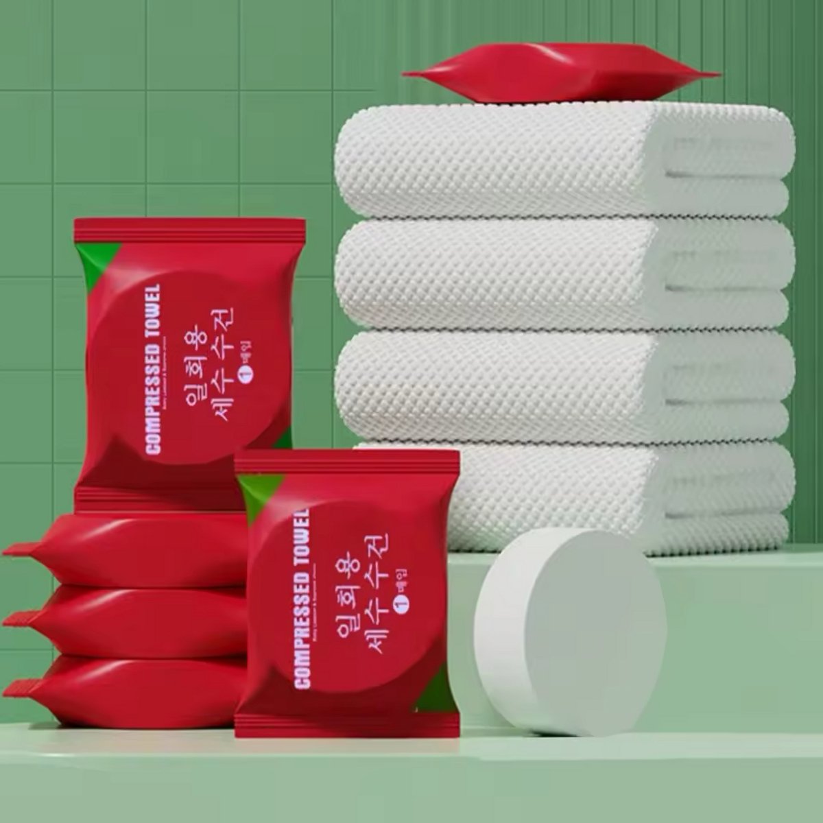 2x Compressed Towel
