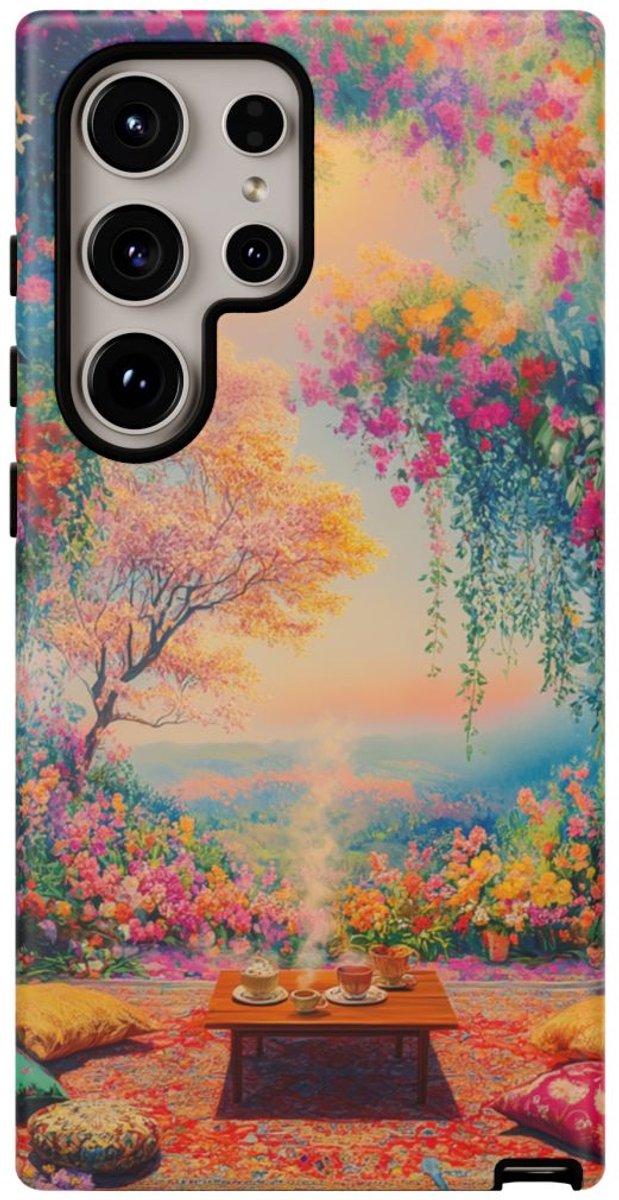 Levendige Bloemenpracht – Telefoonhoesje Geschikt voor Galaxy S24 Ultra