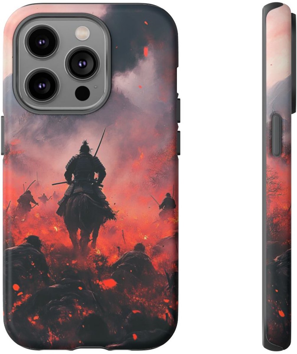 Samuari op het Slagveld – Telefoonhoesje Geschikt voor iPhone 14 Pro