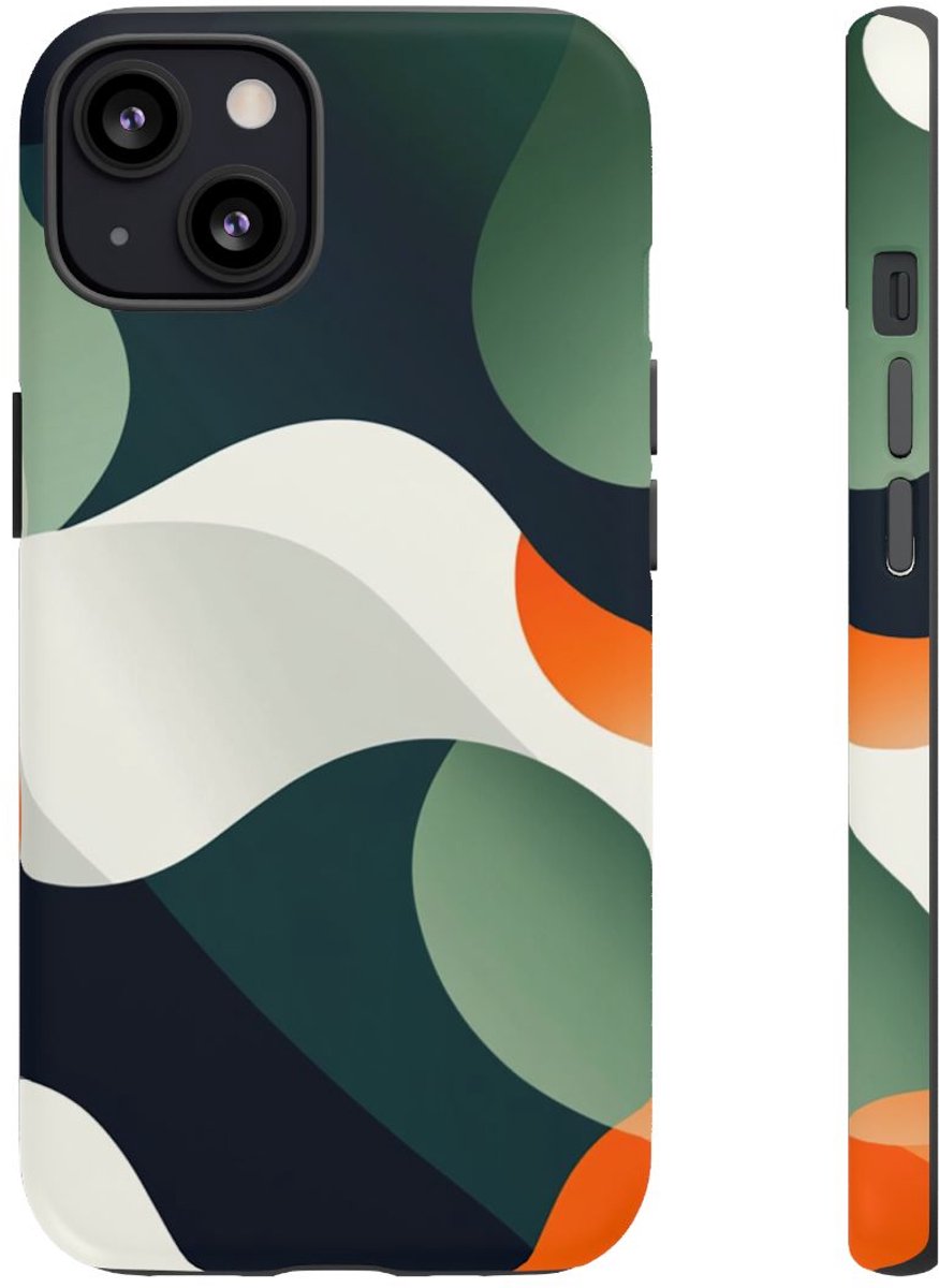 Abstracte Organische Vormen – Telefoonhoesje Geschikt voor iPhone 13