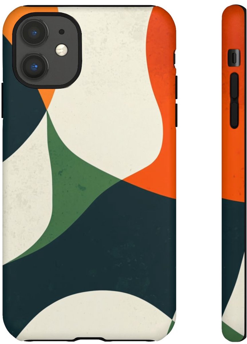 Abstracte Organische Vormen – Telefoonhoesje Geschikt voor iPhone 11