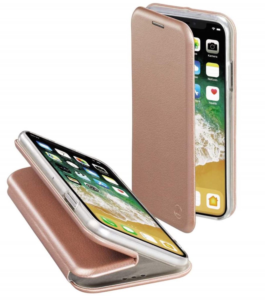 Hama Booklet "Curve" voor Apple iPhone X, roségoud