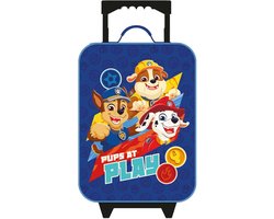 Paw Patrol Puptastic Days Trolley Koffer - Handbagage Kind - Softcase - 14 Liter - 47 x 31 x 14 cm - Blauw