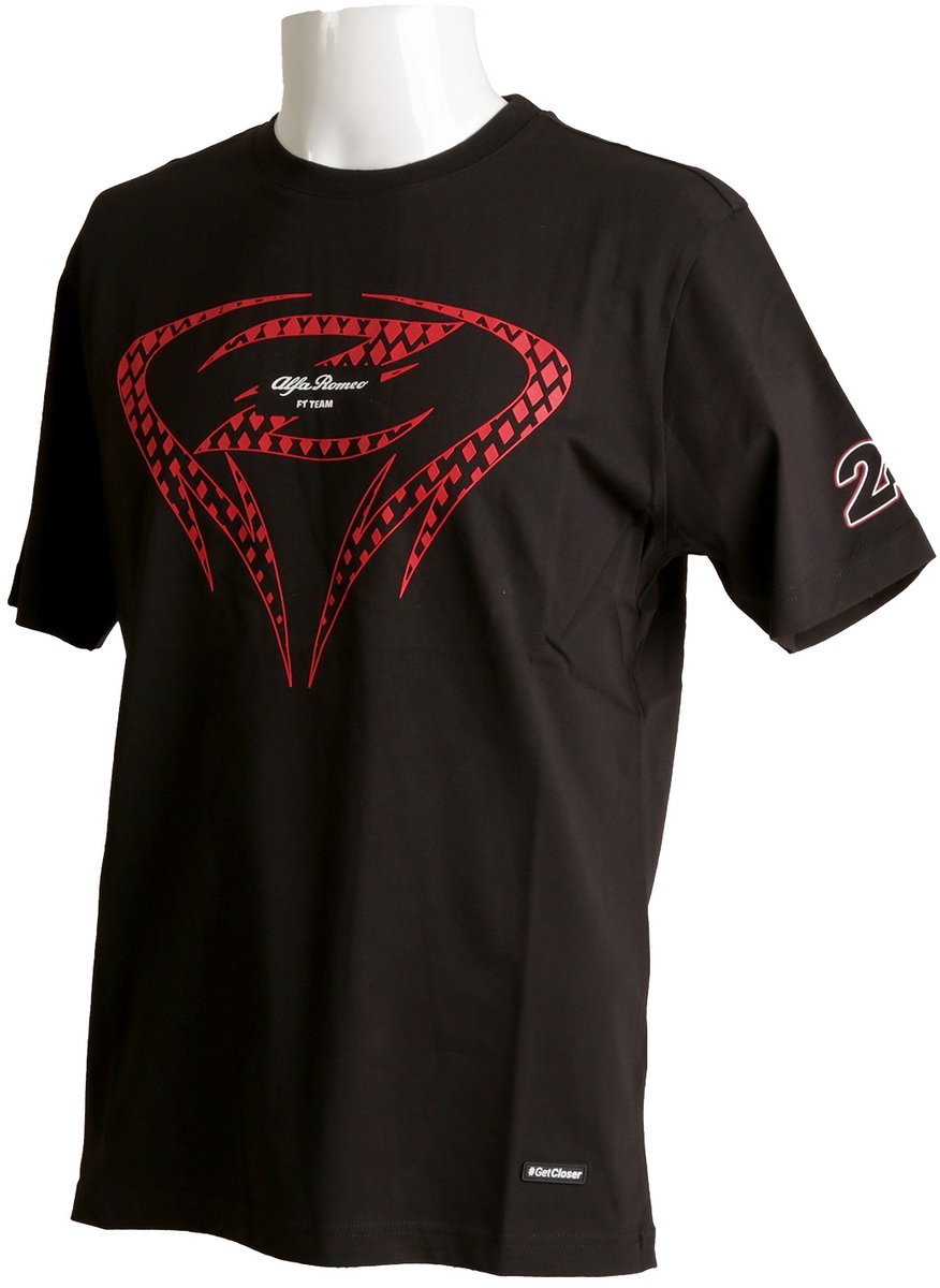 Alfa Romeo F1 Heren Zhou Edition T-shirt Zwart Maat XL