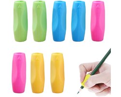8x Vingergrip Schrijfhulp - Pennen- en potloodgrips - Potloodgrip - Schrijfhulpje - Pencil Grip - Pengrip - Pengreep - Penhouder - Schrijfhulpmiddelen - Ergonomische - Vingercorrectie - Voor kinderen voor linkshandigen of rechtshandigen - 4 Kleuren