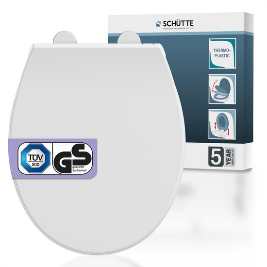 SCHÜTTE WC-Bril 83630 PREMIUM - Thermoplast - Valrem - Amovible - Charge maximale 300 kg - Montage par le haut