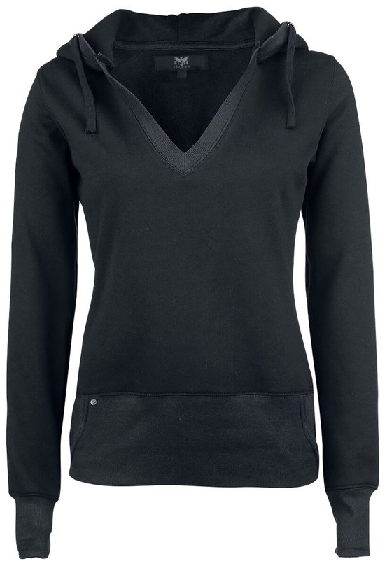 Sweat à capuche noir Premium by EMP avec passe-pouces - Femme - XL