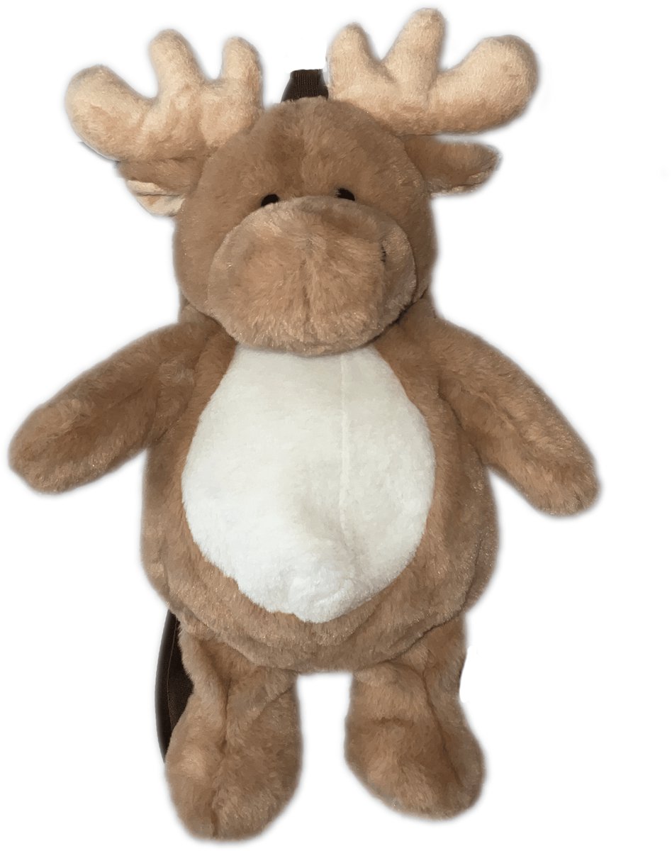 Cute since 1999 - Knuffel rugzak - Bruine Rendier Rugzak - Boekentas kleuter - Zachte rugtas meisjes en jongen - 45x25cm