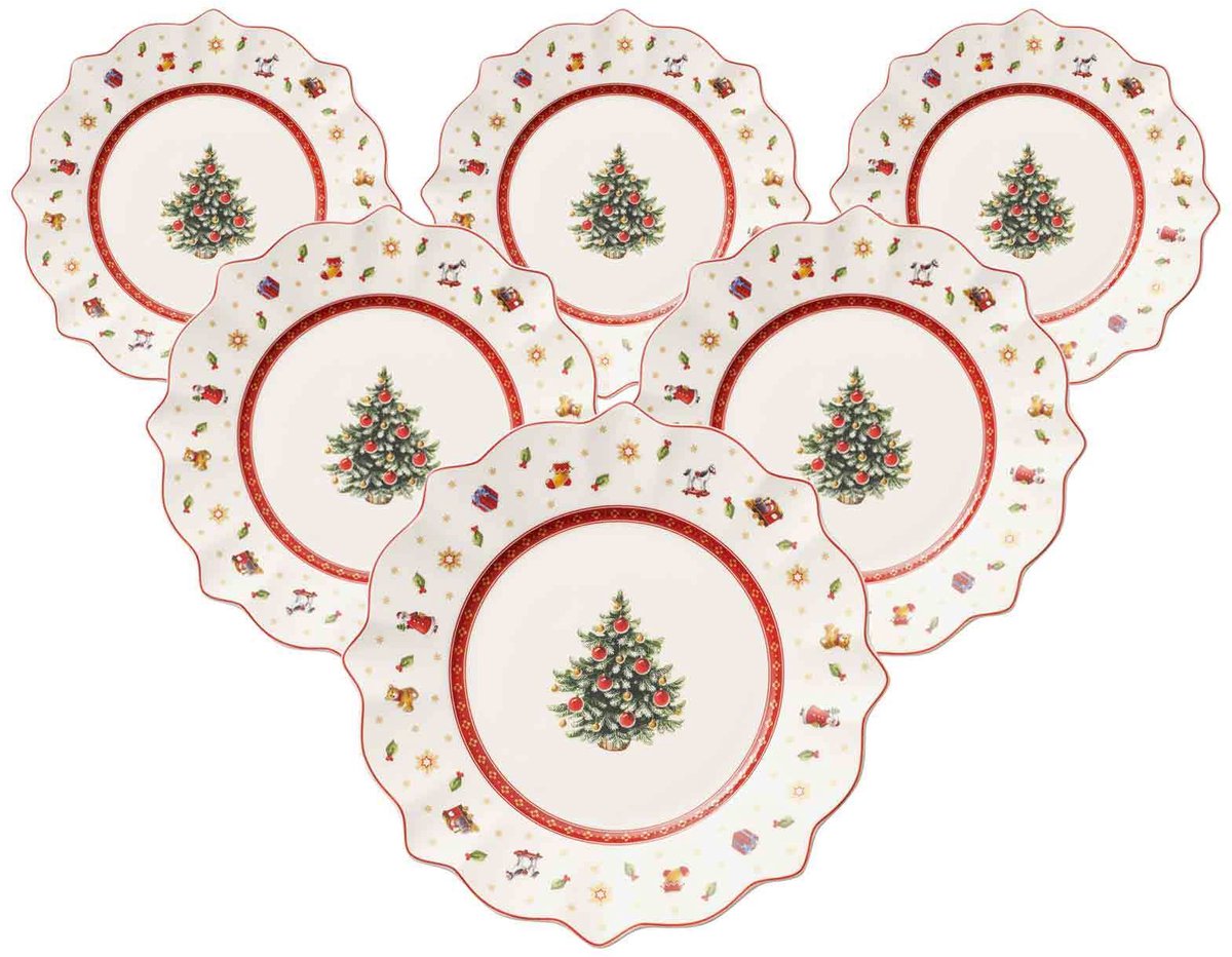 Frühstücksteller Toy's Deligth ø 24,5 cm Set van 6