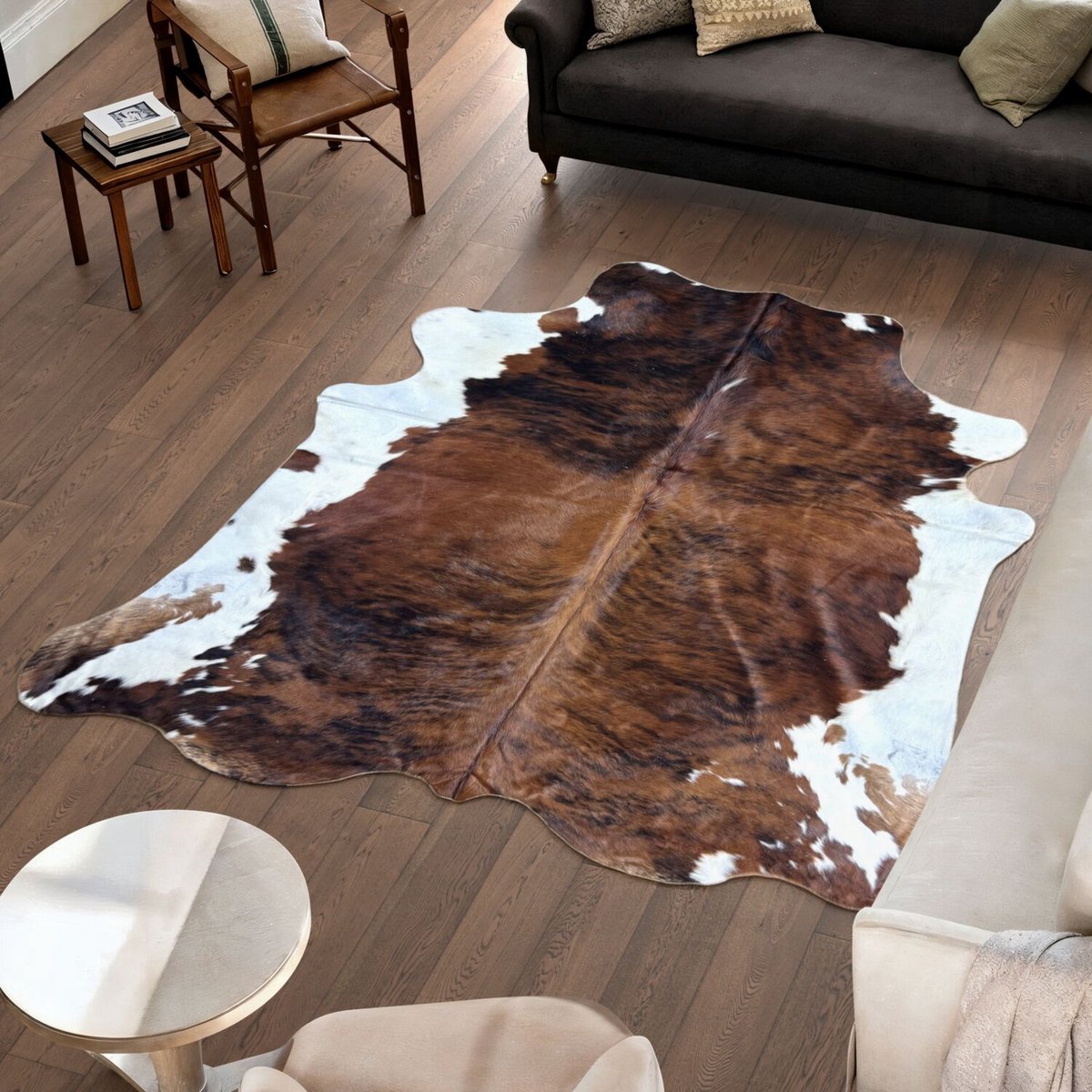 Koeienhuid Vloerkleed - 223 cm x 220 cm - Koeienkleed / Koeienvel / Dierenvel / Dierenhuid Tapijt