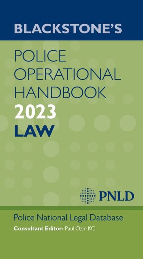 Blackstone's Police Operational Handbook 2023 - cover