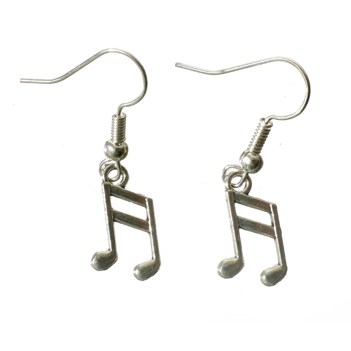 oorbellen muzieknoot zilver rvs