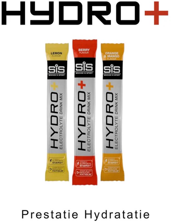 Science in Sport - SIS Hydro+ Elektrolyten Poeder - 5 verschillende elektrolyten - Berry Smaak - Suikervrij - 6 x 4,1 g van Science in Sport — afbeelding 3