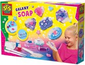 SES Creative Galaxy Zeepjes Gieten met Glitter en Zeepmal - Voor Meisjes vanaf 7 Jaar - Experimenteerset - Zeep Maken - Schoencadeautjes Sinterklaas