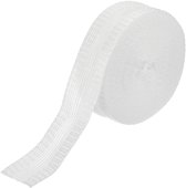 Strijkband - 10 meter - 2,5 cm breed - Zoomband - Broekspijptape - Broeken eenvoudig inkorten - Instrijkbaar - Voor Inkorten Kleding of gordijnen - Wit - Polyester