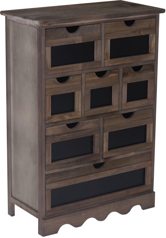 MARCO 5-laden houten ladekast - Vintage en industriële stijl