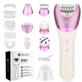 Bol.com Wild&Style® 6-in-1 Epileerapparaat Dames Gezicht - Ladyshaves voor Vrouwen - Ontharingsapparaat - Trimmer vrouw - Gezich... aanbieding