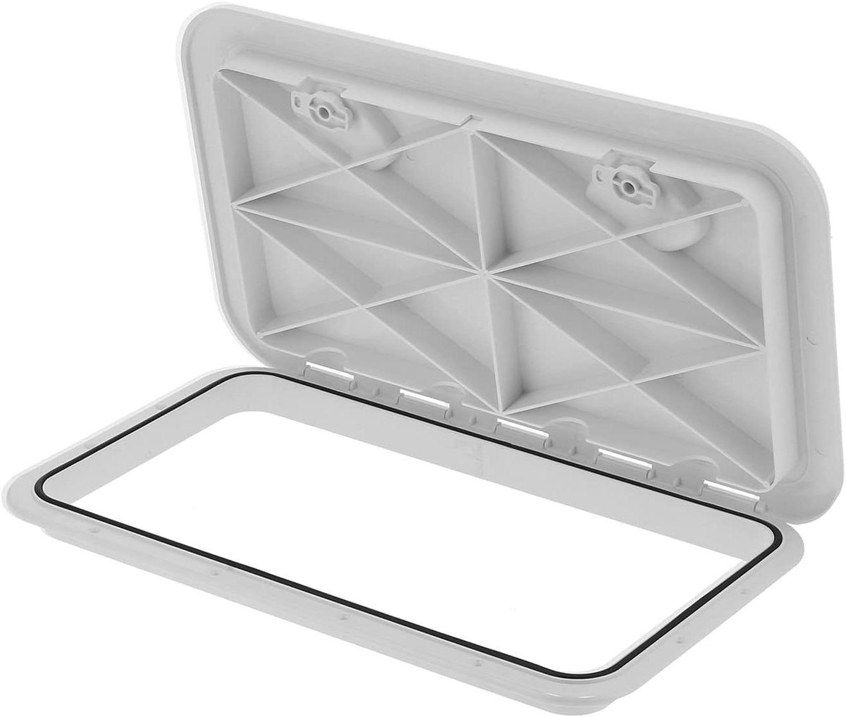 Allecto Plus - Marine Dekluik Boot Dekluik Toegangsluik - Wit - UV-bestendig - Slot - Voor Marine Boot - 24x14inch - Inspectie Cover - Waterdicht