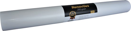 GLad Renovlies 200 gram, 25m 1m breed, scheuroverbruggend scan behang