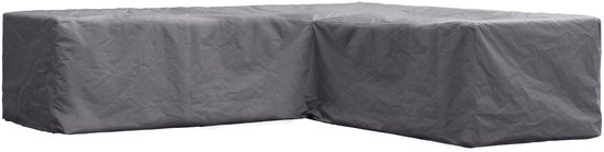 Foto: Perel buitenhoes voor tuinset grijs l vormig 250 cm x 250 cm x 70 cm