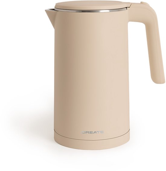 CREATE - 1 L elektrische waterkoker met temperatuurregeling - 1000W - Zand - KETTLE STUDIO PRO