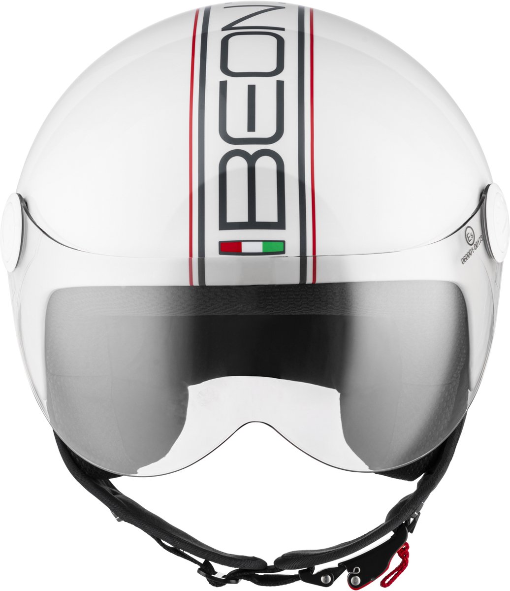 BEON Design Scooterhelm - Wit - S - Jethelm met Vizier - Motorhelm - Geschikt voor Vespa, Scooter, Brommer, Motor en Snorfiets – foto 2