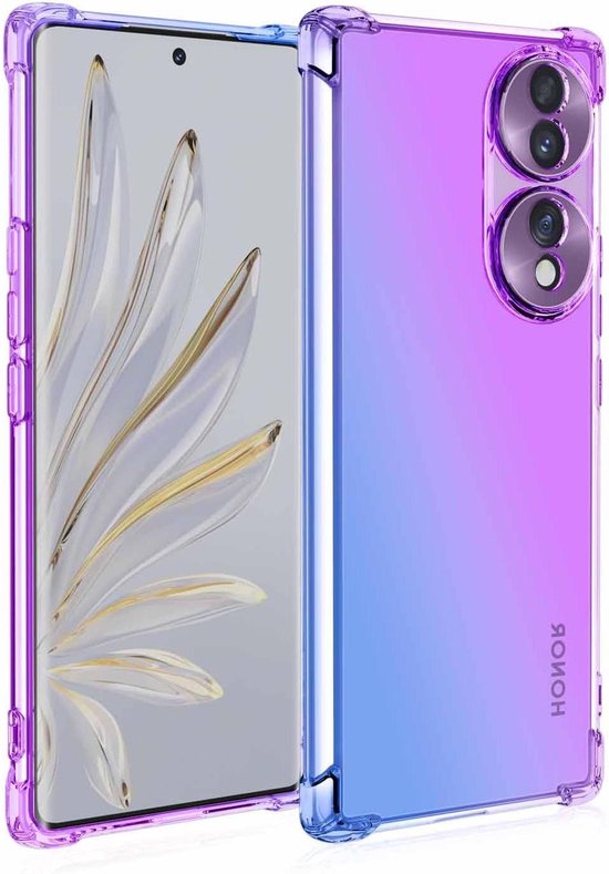 Coque Allecto Plus Ultra Crystal en silicone TPU anti-taches et antichoc pour Huawei Honor 70 5G (violet /Blauw)