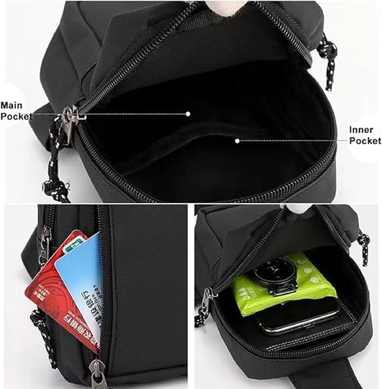 Spigen Life Klasden Laptoptas Aktetas Geschikt voor Laptops tot 16 Documententas voor Heren Schouder- en Crossbodytas voor Zakenreizen en Kantoor - Zwart
