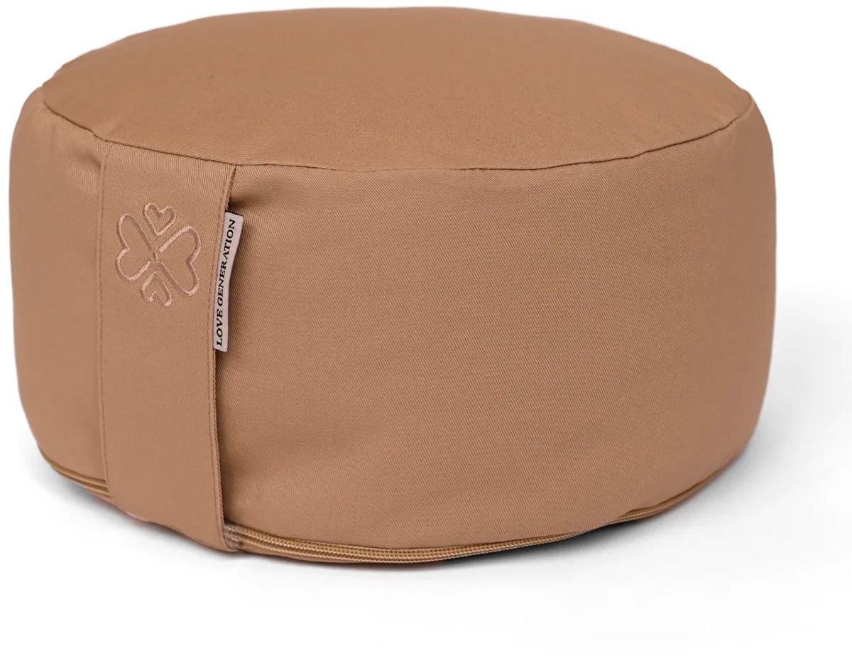 Bol.com Love Generation - Meditatiekussen - Rond - Caramel aanbieding