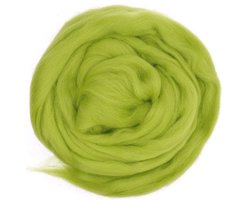 Lontwol Spring Green | Biologisch geverfd | 1 kilo | Green