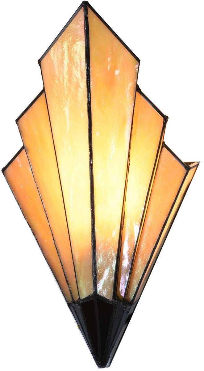 Tiffany French Art Deco Wandlamp - Amber - Art Deco Trade