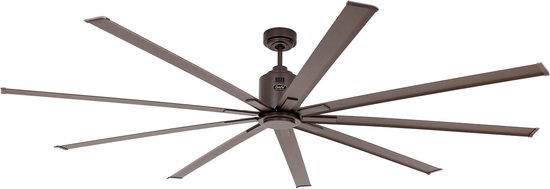 Energiebesparende plafondventilator CasaFan Big Smooth Eco BZ Ø220 cm brons met 9 aluminium bladen en afstandsbediening
