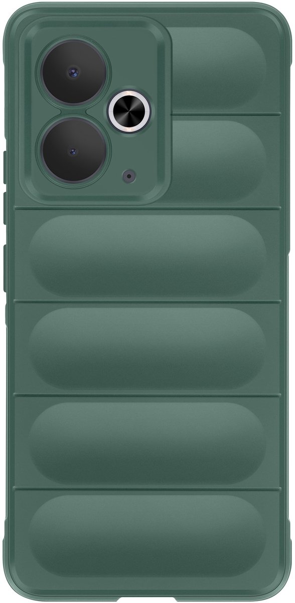 Avizar Hoes Geschikt voor Realme 14T Antichoc Silicone, Groen