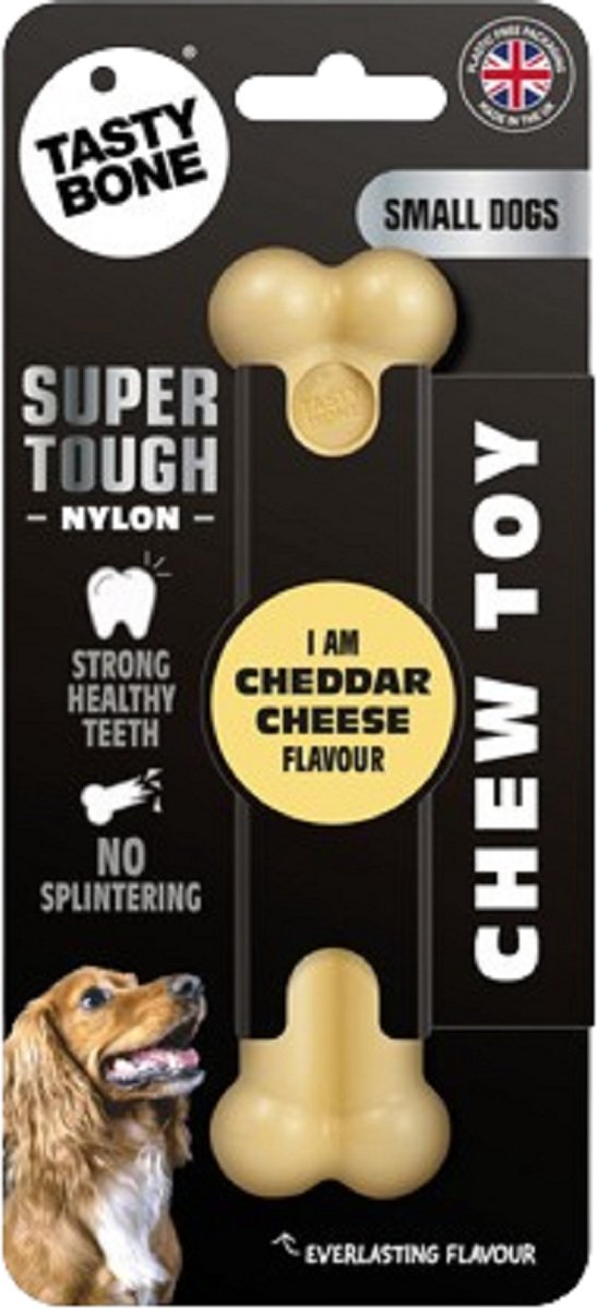 TastyBone - Small - Cheddar Cheese - Hond - Kauwspeelgoed - Vegan - Kluif - Nylabone