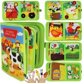 Busy Board Montessori Speelgoed - Busy book montessori boek - Sensorisch Speelgoed - Busybook Quiet book - Educatief speelgoed 3 jaar kinderspeelgoed – Motoriek Speelgoed voor in de auto – Speelgoed voor onderweg Peuter speelgoed - Kleuter speelgoed