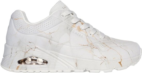 Skechers Uno - Marbel Marvel - Dames Sneakers - Wit
