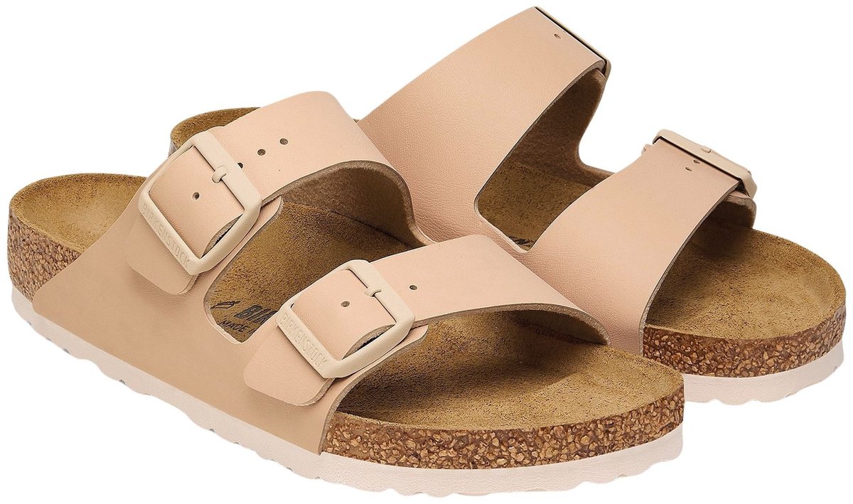 Birkenstock Arizona Slippers Patent Narrow Fit – Dames Beige