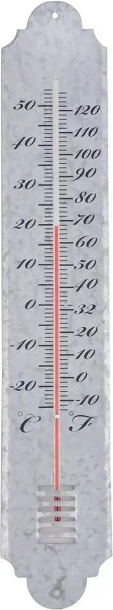 Thermometer 50 cm - Oud zink