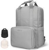 ONYX Rugzak 20L met Laptopvak - Afneembare Organizer etui - Dames en Heren - Laptoptas - Schooltas - Rugtas - Grijs