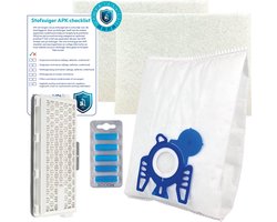 Multaparts® stofzuiger-APK set geschikt voor Miele Complete C2, Complete C3, S5, S8 serie | HEPA13 versie | Complete onderhoudsset met stofzuigerzakken type GN (10 x), motorfilter (2 x), HEPA H13 filter, geursticks (5 x), APK-checklist & APK-sticker